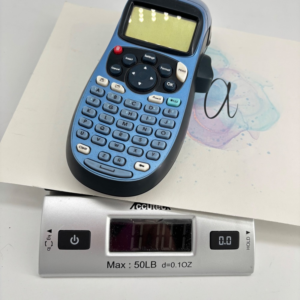 DYMO LetraTag Plus LT-100T Handheld Label Maker Blue QWERTY Keyboard, Tested - Picture 6 of 6